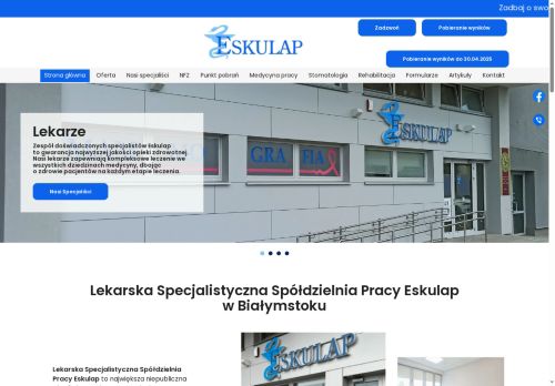 LEKARSKA SPECJALISTYCZNA SPÓŁDZIELNIA PRACY „ESKULAP”